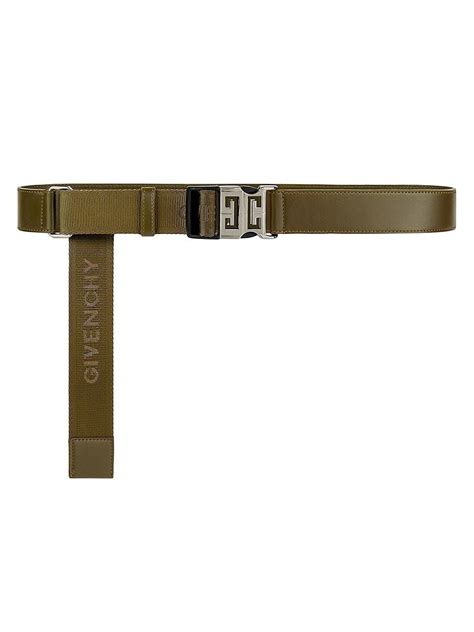 givenchy lock belt|4G Release buckle belt in leather and webbing .